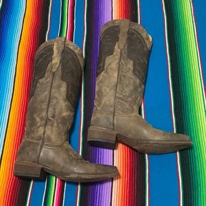 Stetson Brown and Black Women's Boots